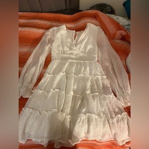 White mini sun dress